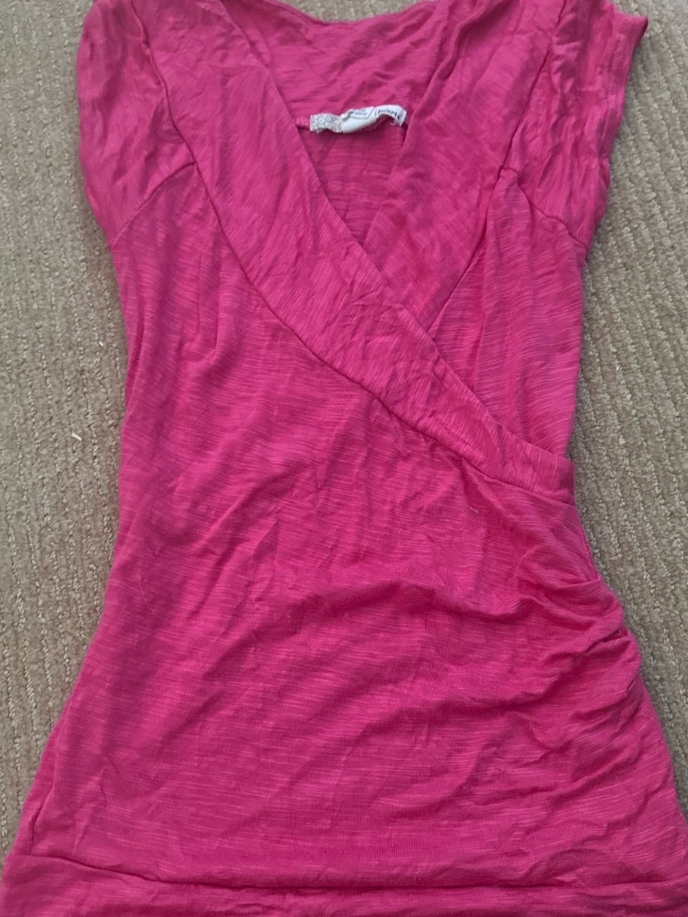 Women’s Pink Wrap-Front Top